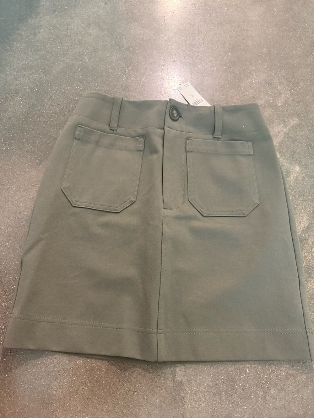 Anthropologie Maeve Olive Mini Skirt